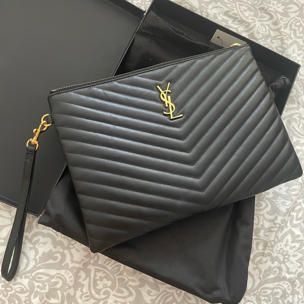 YSL CASSANDRE MATELASSÉ TABLET POUCH